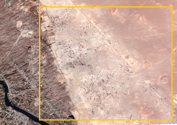 Overview Omar Makeshift oil site. Image by Digital Globe, May 2016