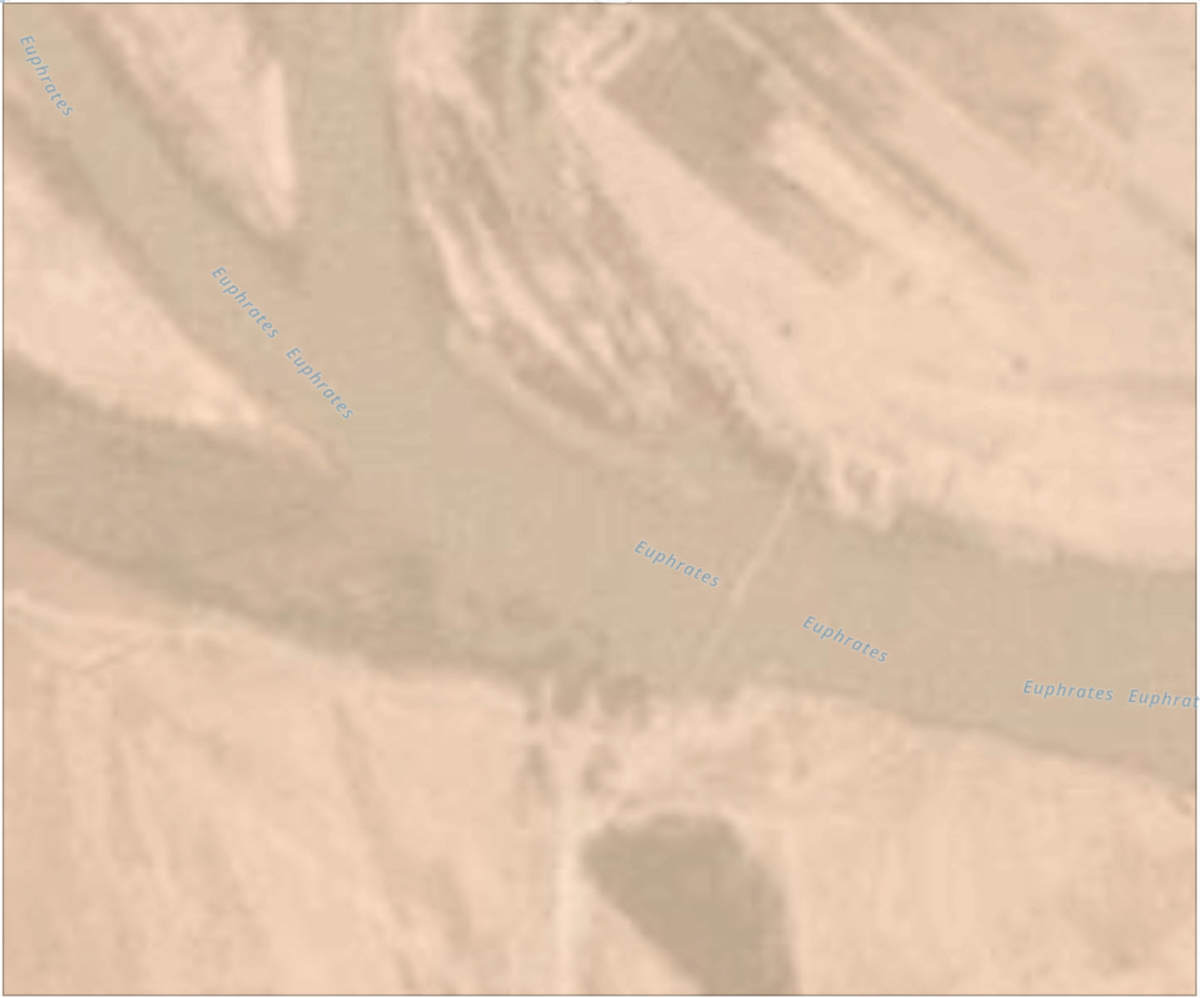 Planet Satellite Imagery Shows Bridge Built by Russians Across Euphrates