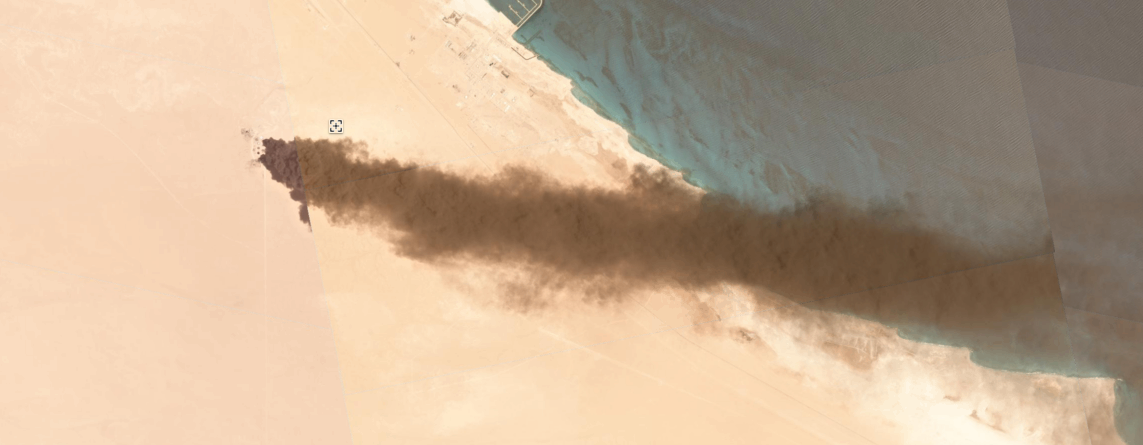 Fuel to the Fire: Satellite Imagery Captures Burning Oil Tanks Libya