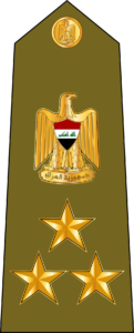 Verify An Iraqi Army Brigadier General shoulder insignia
